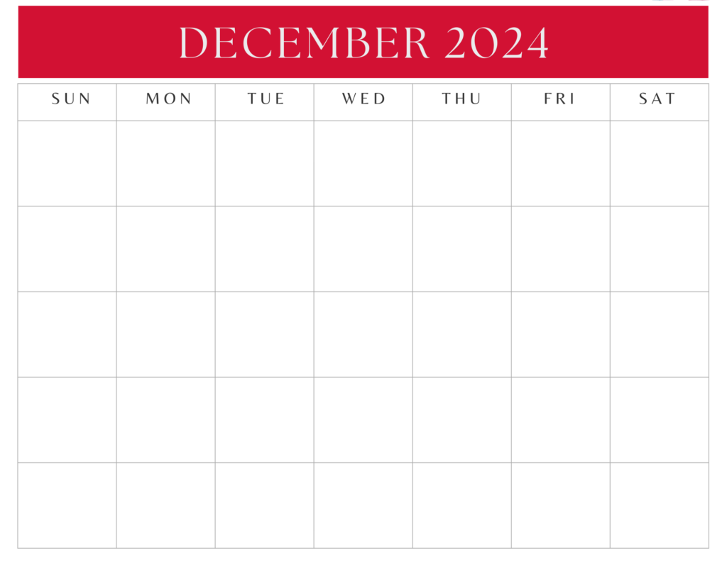 Printable-December-2024-Blank-Calendar-Style-9