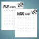 2025 printable calendars floral 2