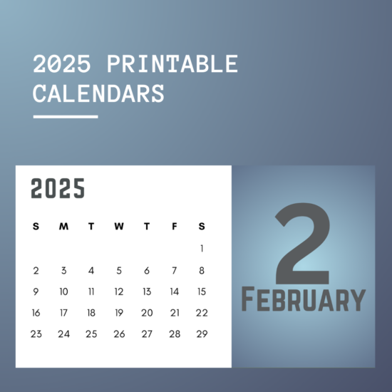 2025 printable calendars gradients 1